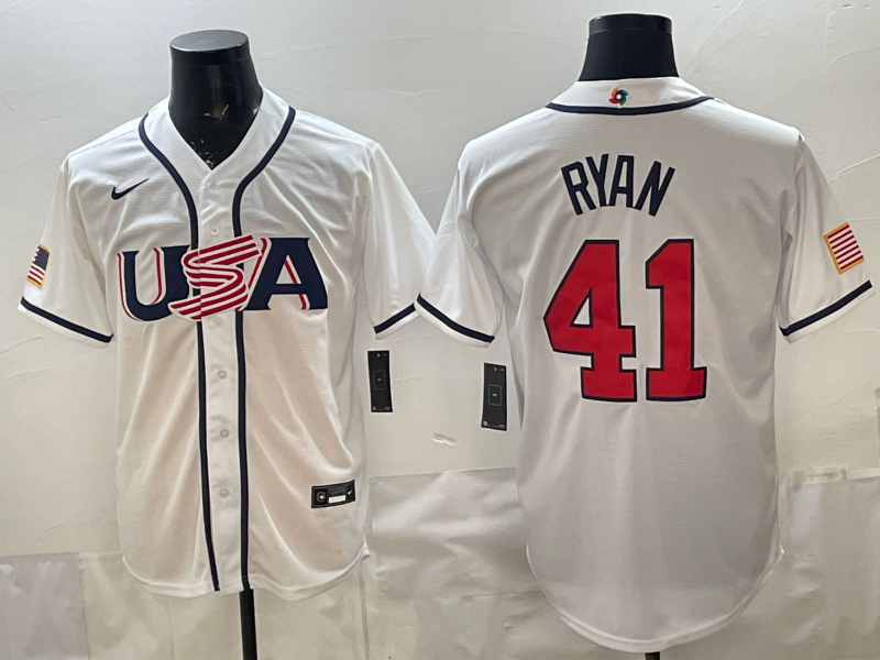 Men 2026 World cup white MLB Nike jersey 0064->->MLB Jersey